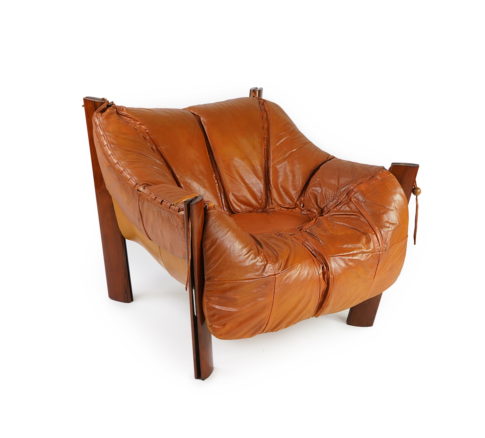 Percival Lafer (Brazilian, b. 1936) An 'MP-211' mid-century modernist lounge chair